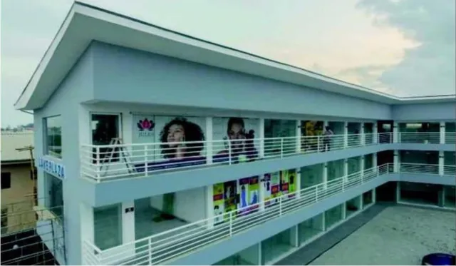 Lake Plaza commercial building on the Lekki-Epe Expressway