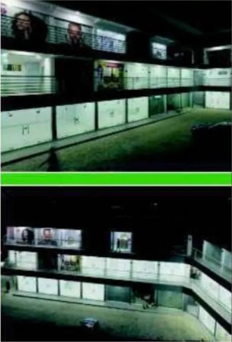 Lake Plaza, Igbo-Efon: evening view of shop units