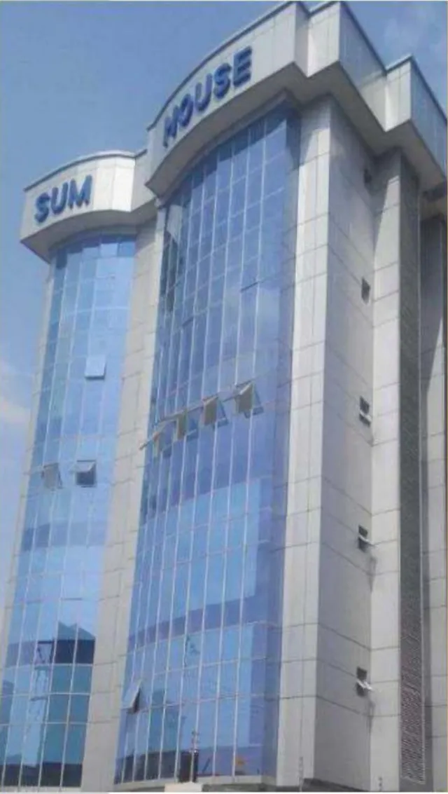 Sum House glass office building on Borno Way, Yaba, Lagos